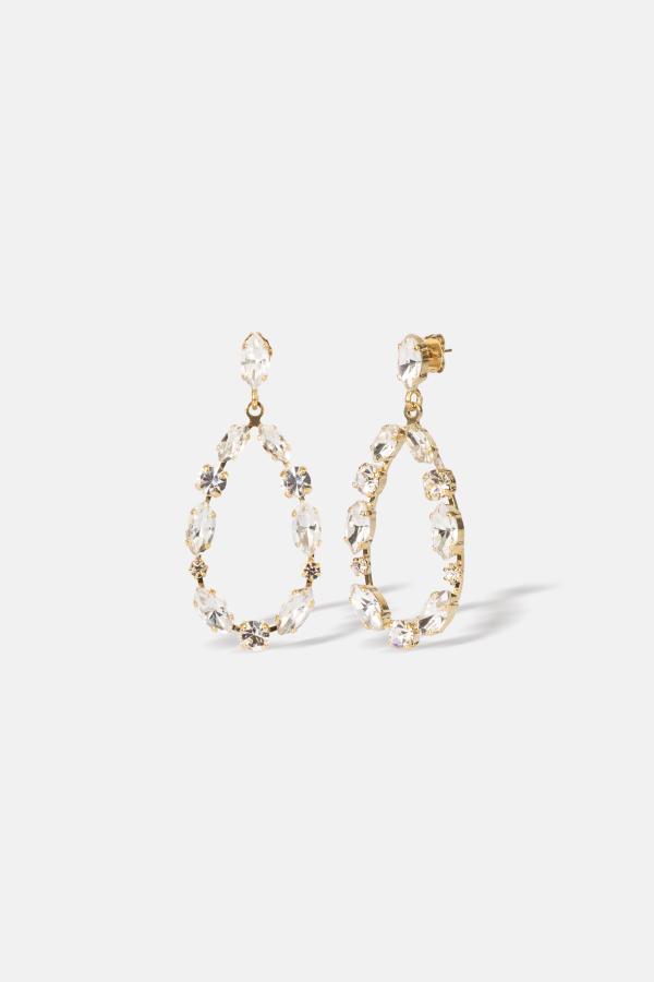 Janey Earrings, Women, Gold