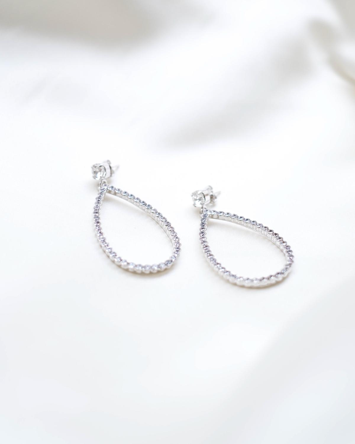 Nina Earrings, Women, Silver