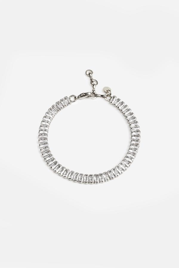Baguette Bracelet, Women, Silver