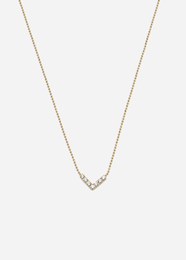 Lacy Necklace, Women, Gold