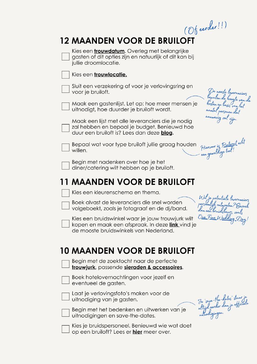 De interactieve Abrazi checklist voor je bruiloft