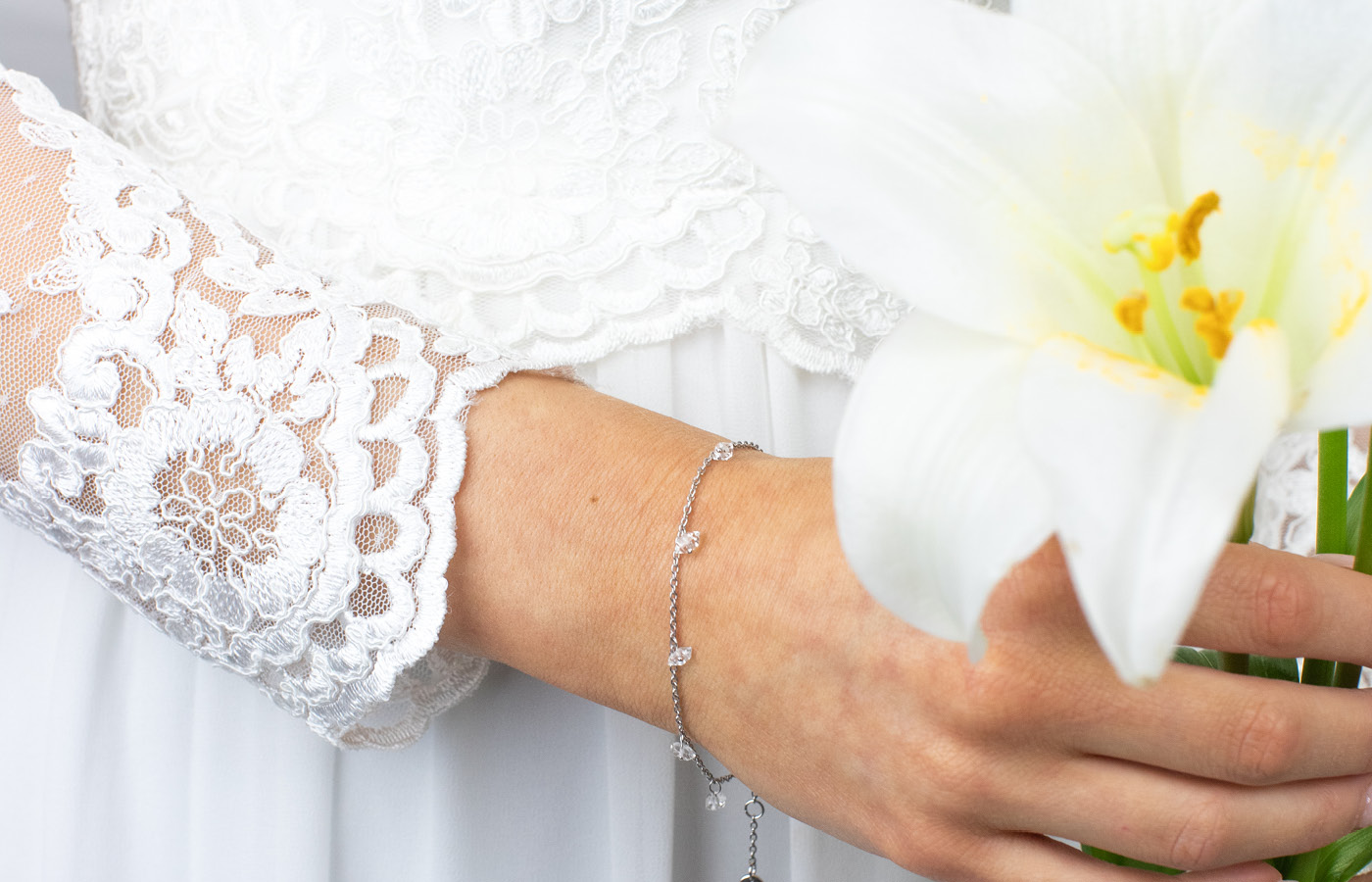 Herkimer  Wedding Bracelet by Abrazi