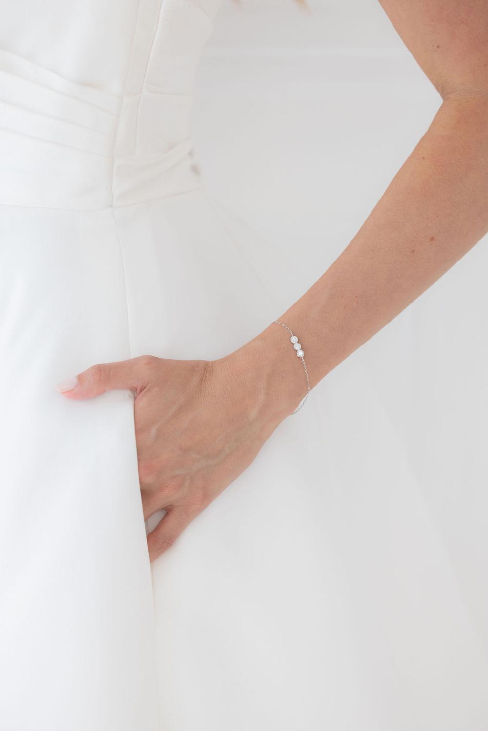 Amalia Bracelet, Women, Silver