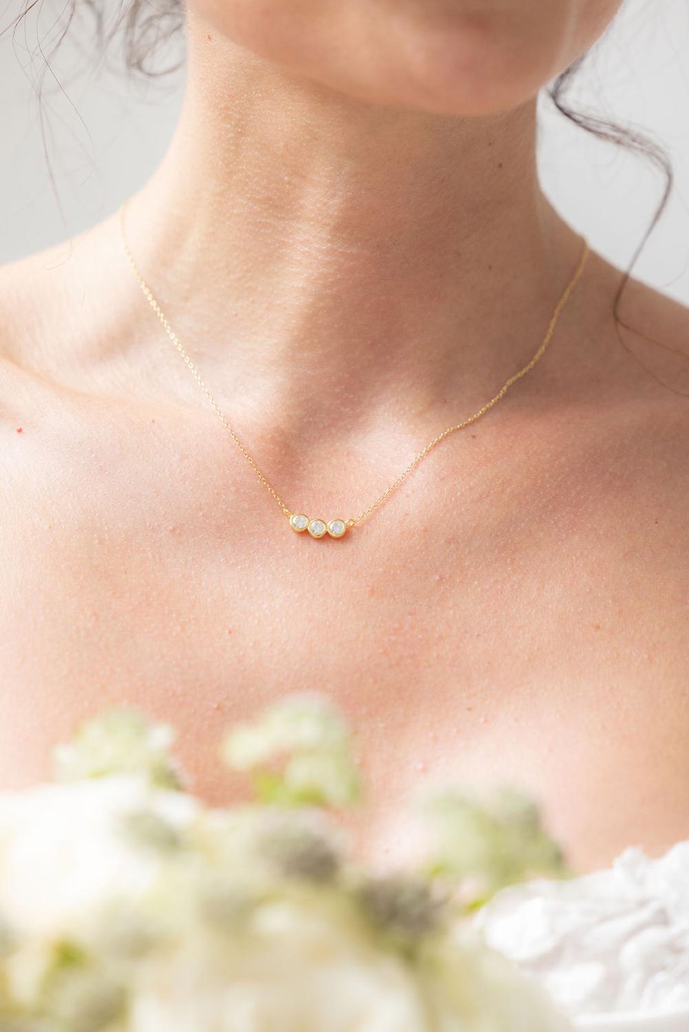 Amalia Necklace, Women, Gold