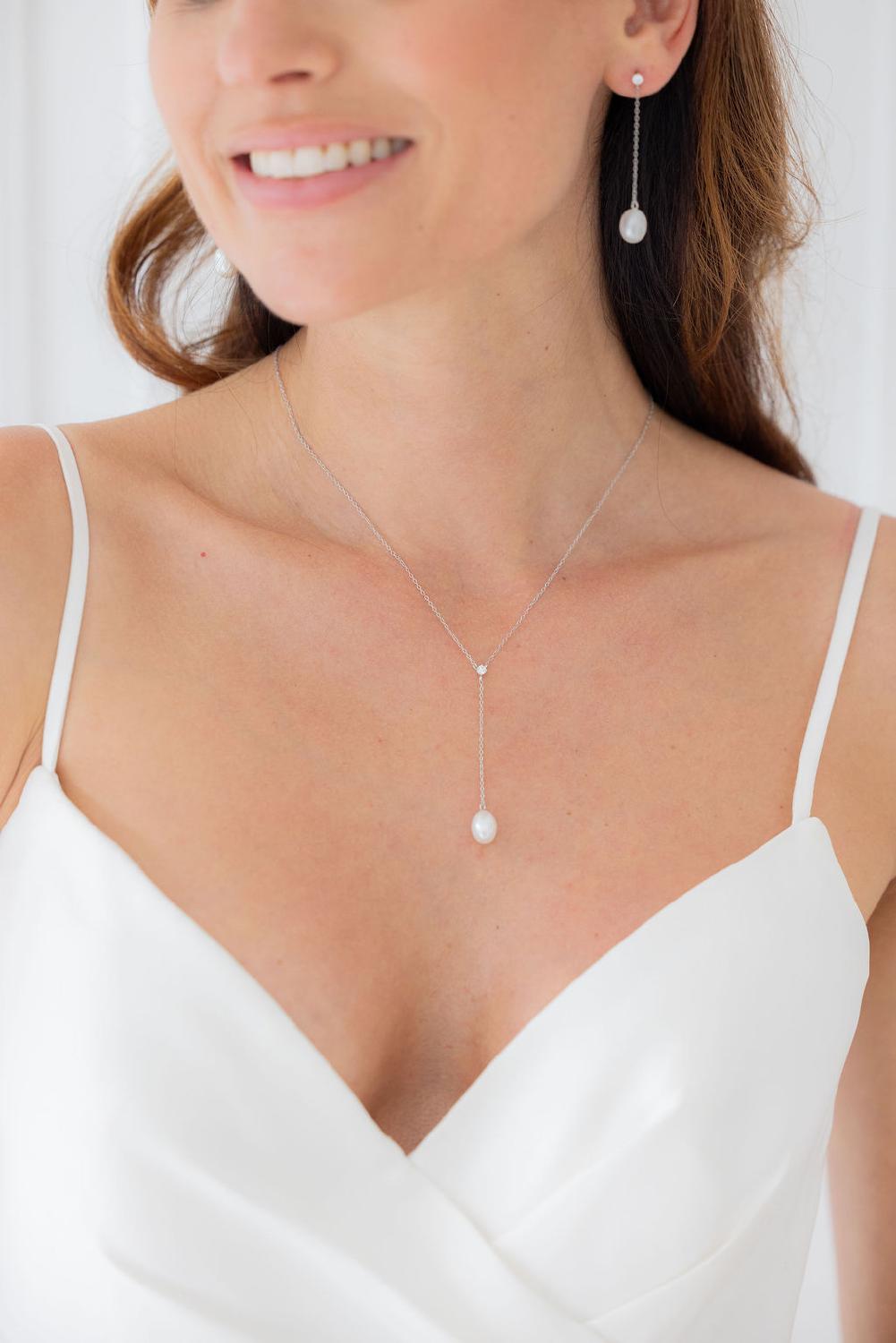 Ashley Necklace, Women, Silver