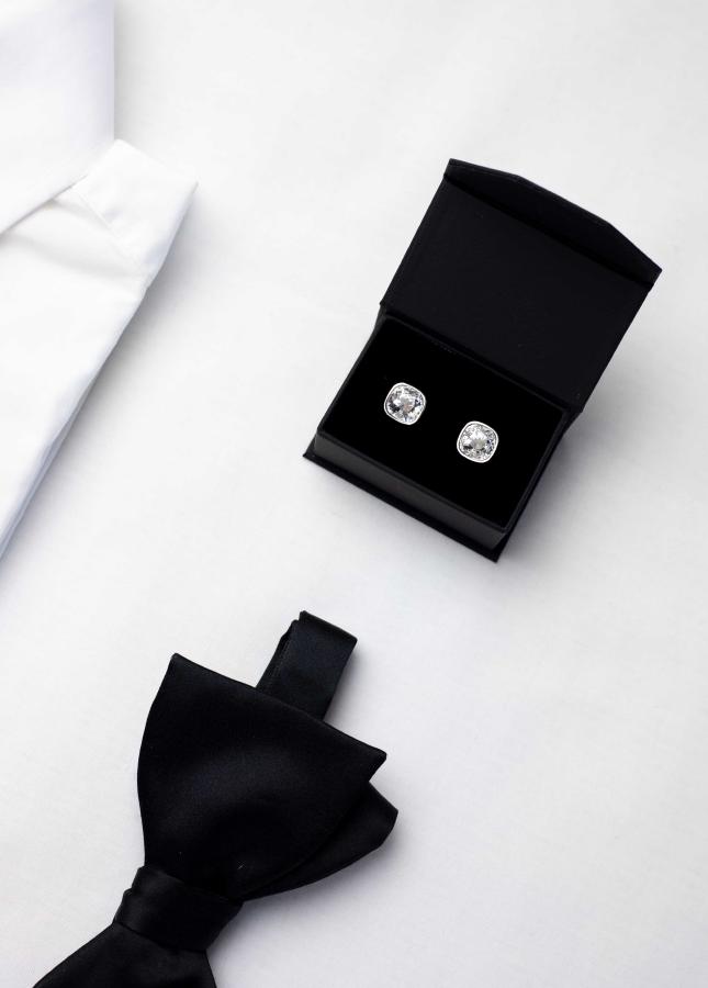 Abrazi Manchetknopen met Crystal