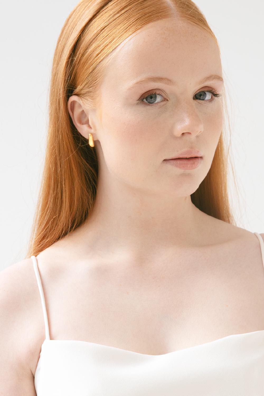 Eyre Earrings, Women, Gold