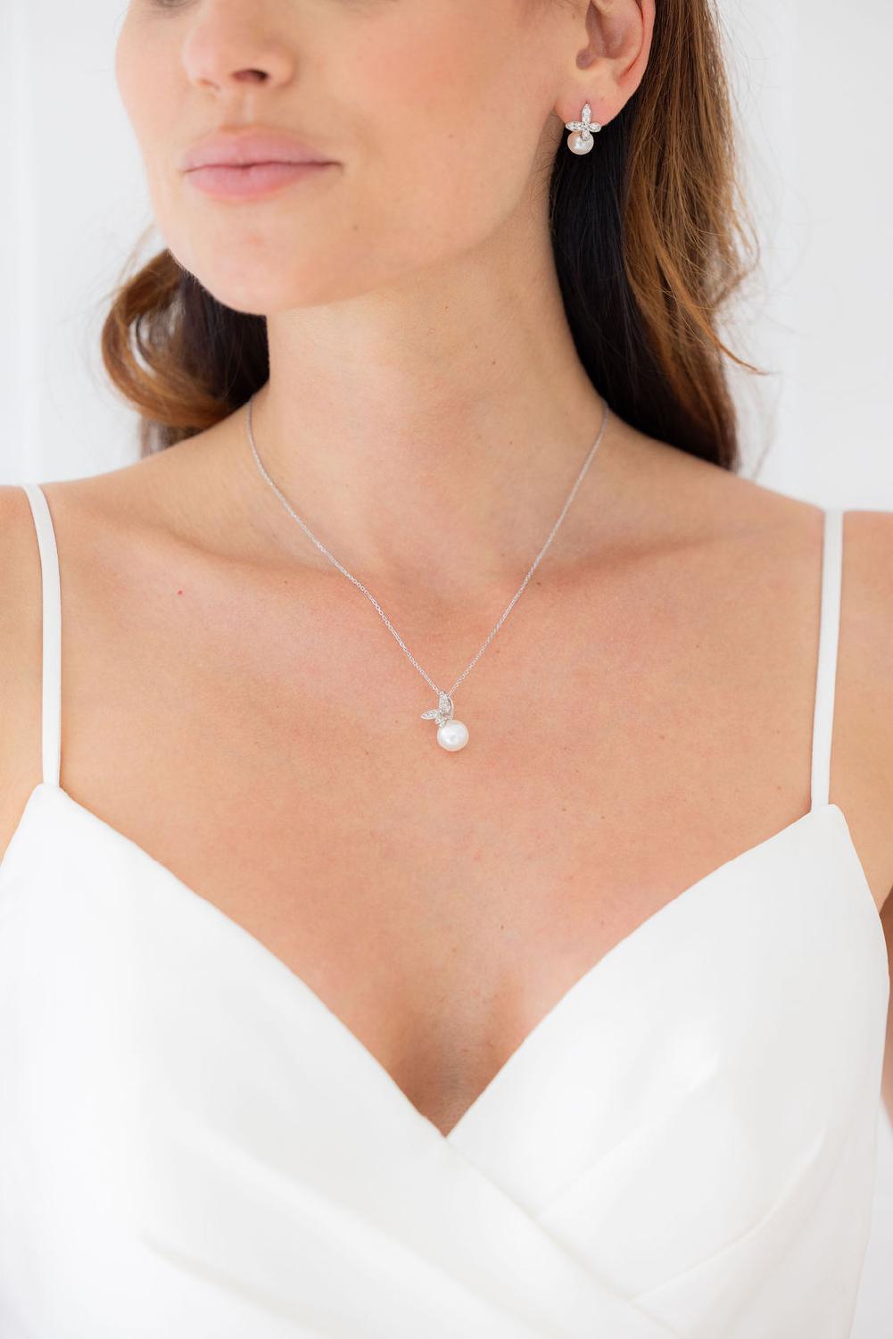 Flora Earrings, Women, Silver