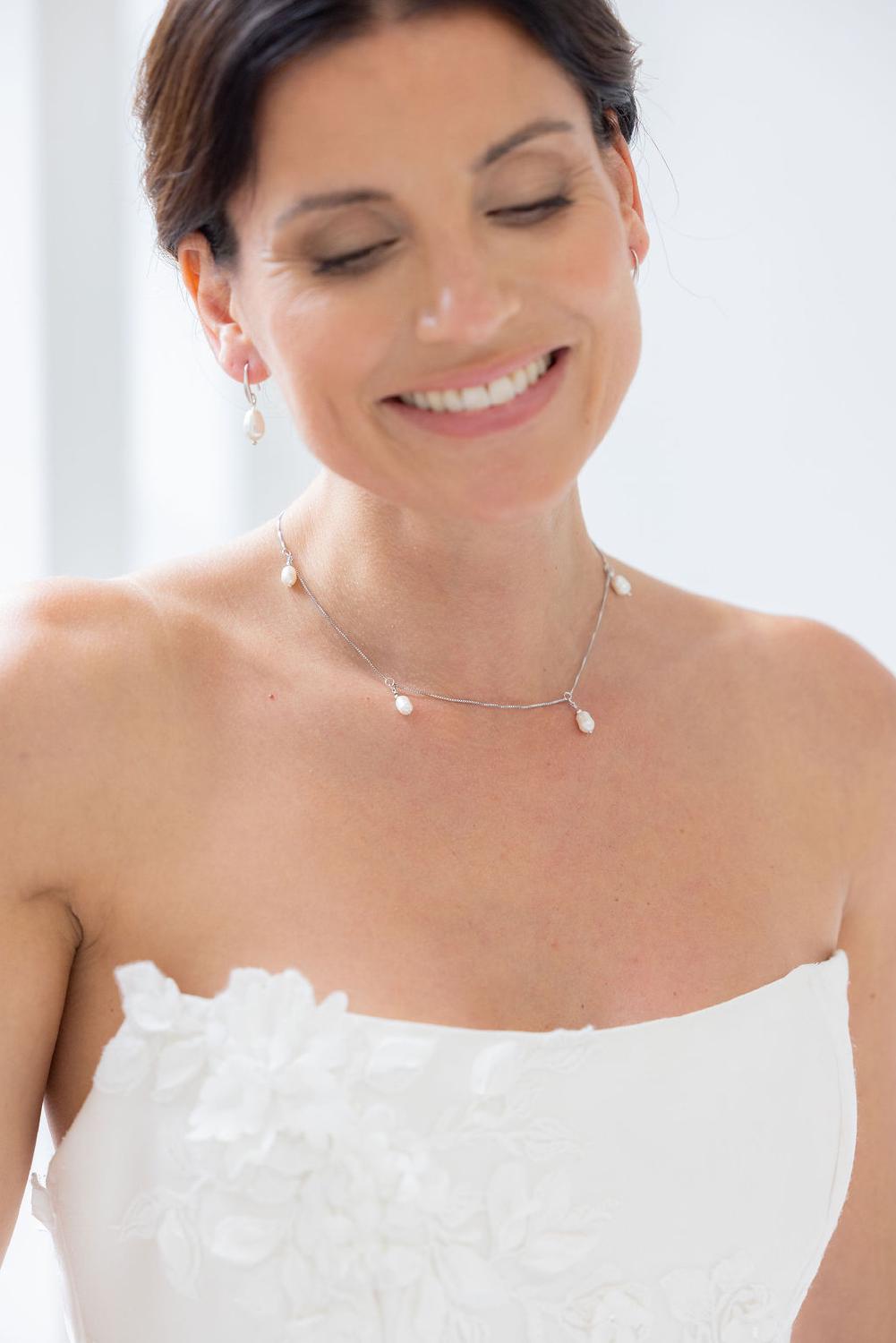 Forever Back Necklace, Women, Silver