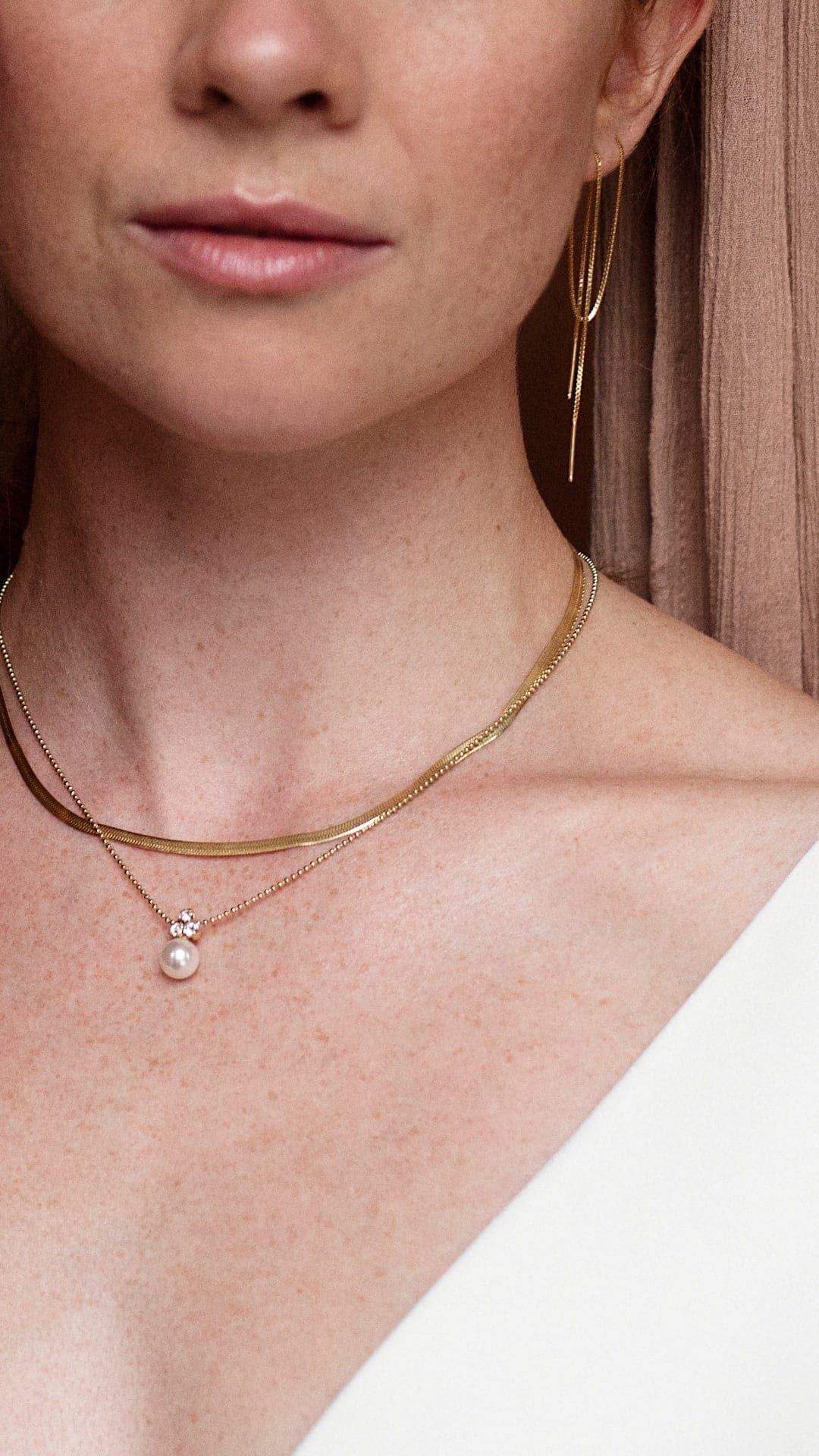 Thin Magic Necklace, Women, Gold