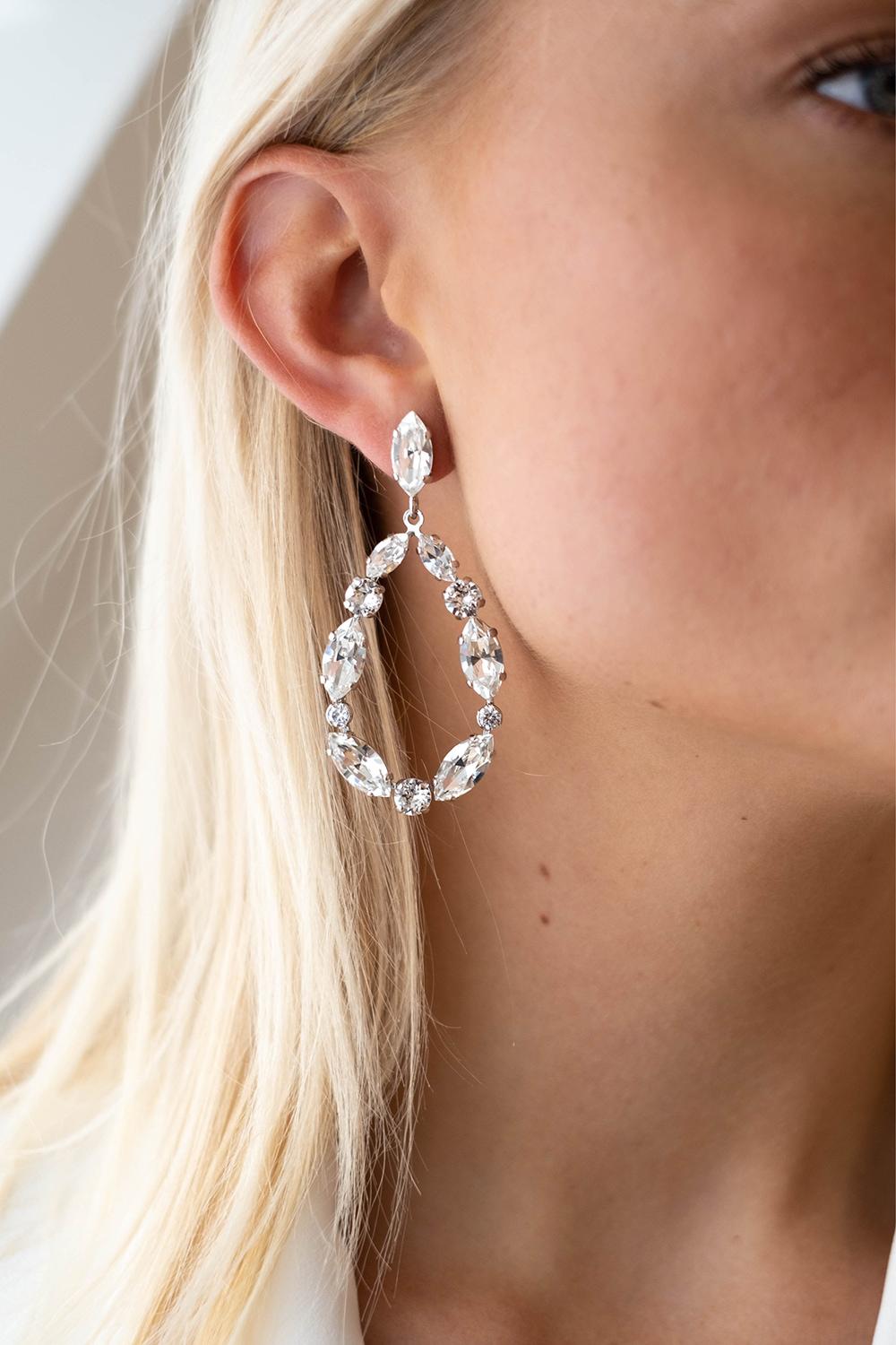 Jane Earrings, Women, Silver