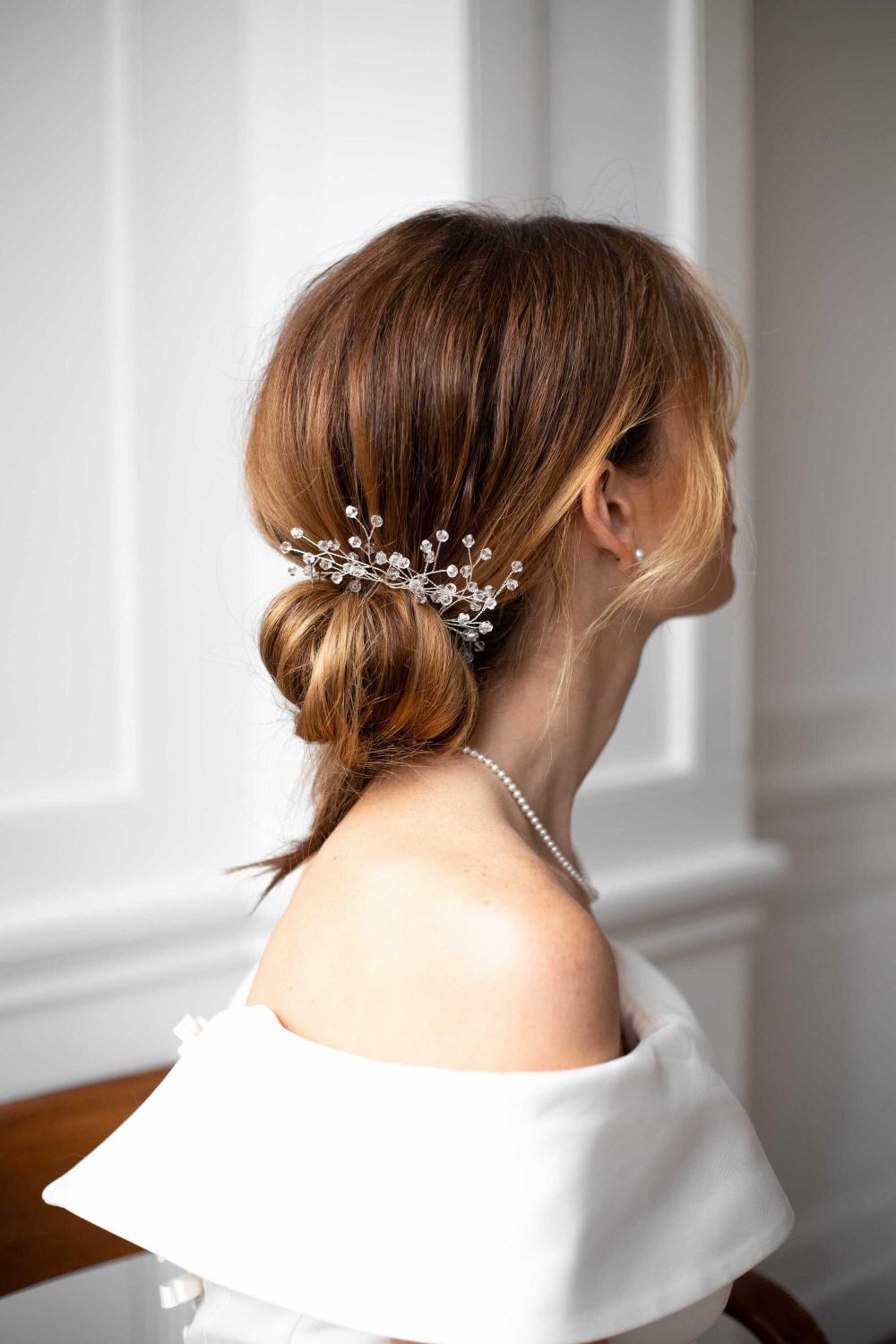 Georgie Hair Pins, Women, Silver