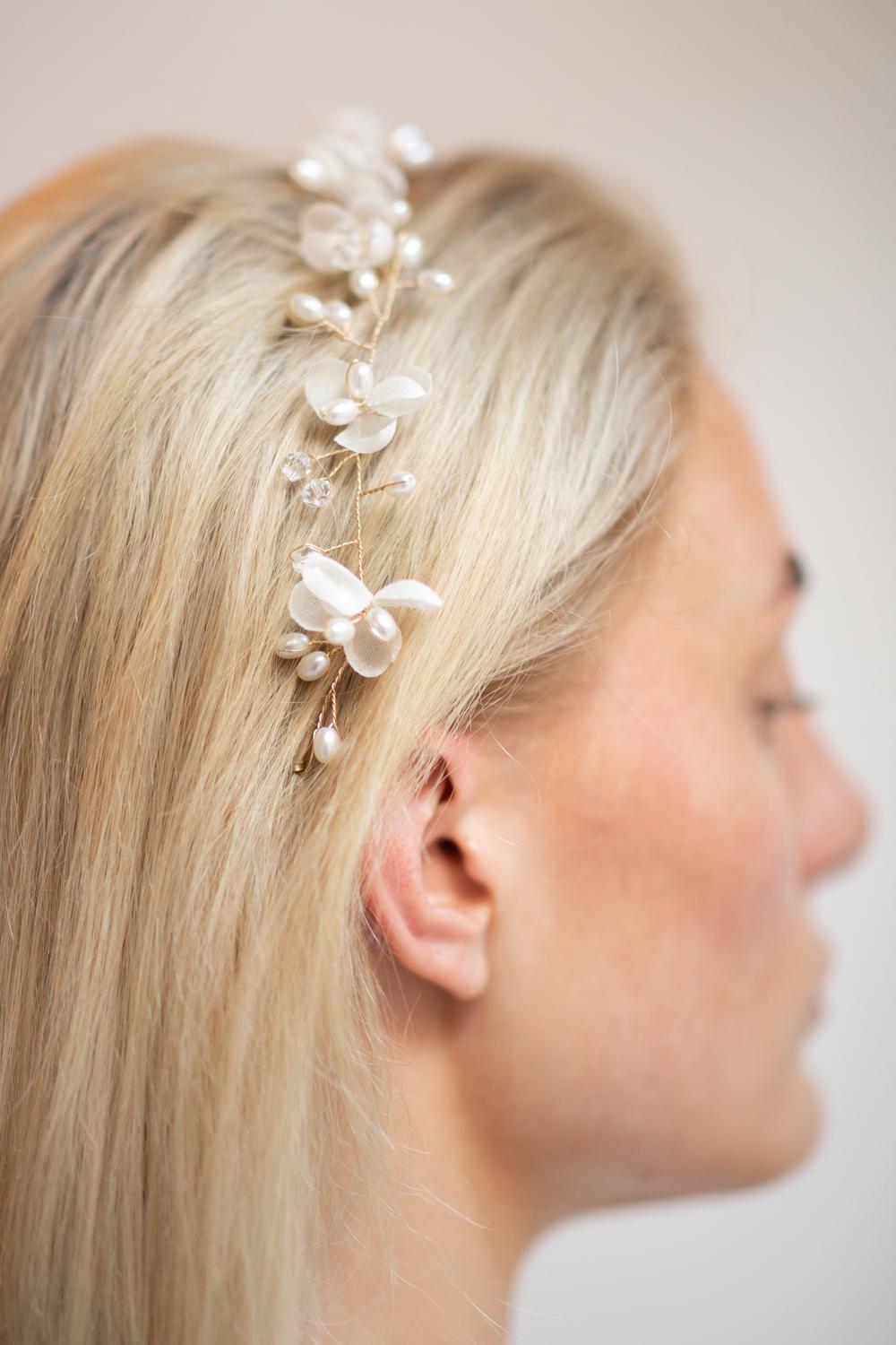 Penelope Blumen Haarband, Damen, Gold