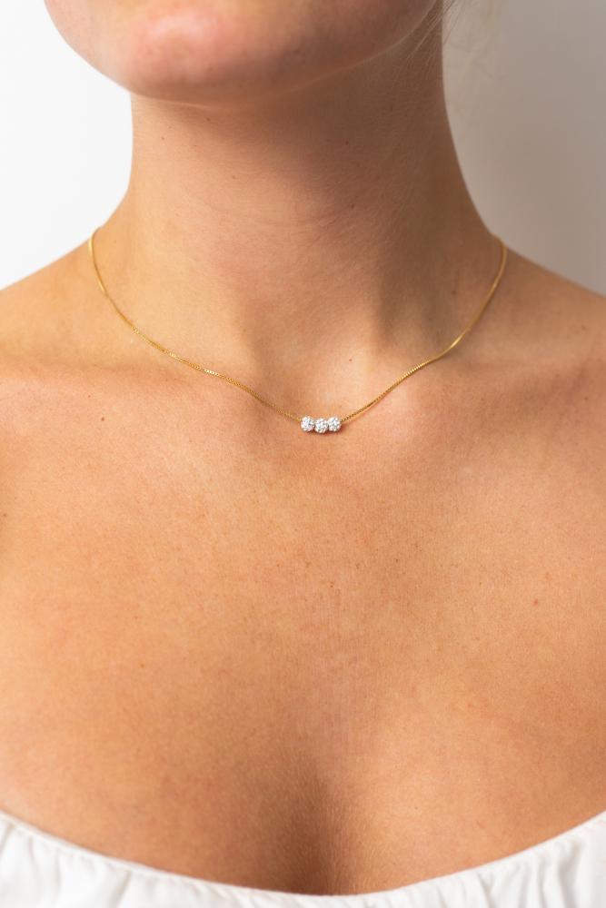 Lux Necklace, Women, Gold
