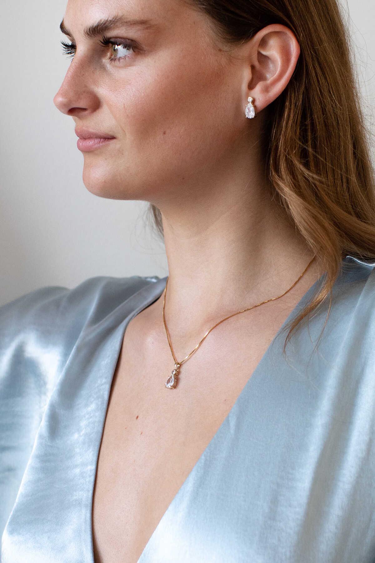 Soraya Earrings, Women, Gold