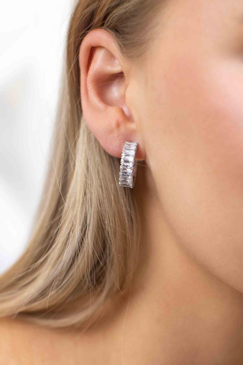 Lauren Earrings, Women, Silver