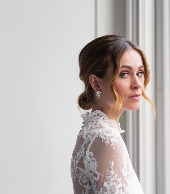 earrings for lace dress 27 Eye-catching Statement Bridal Earrings That Wow - Mrs to Be