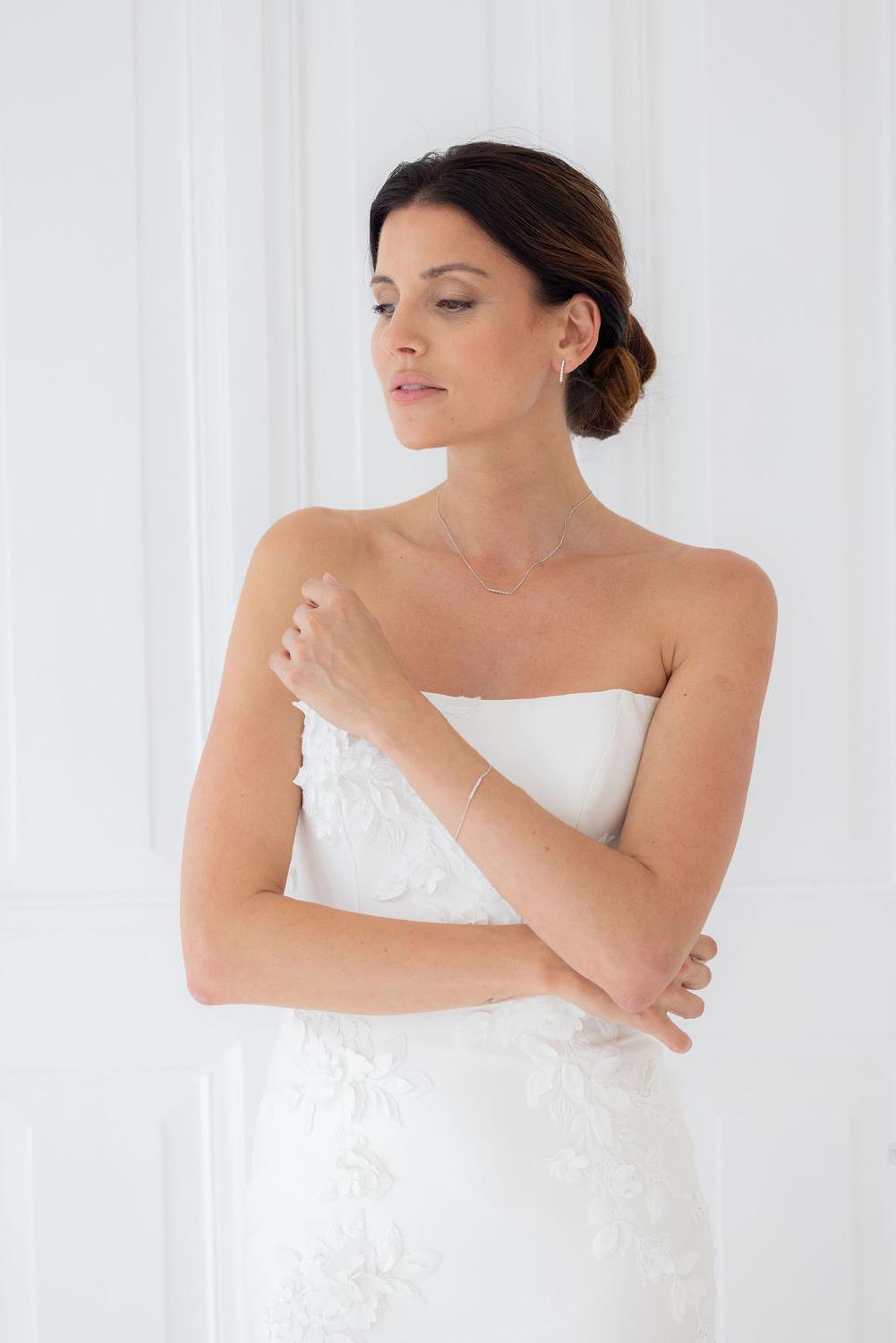 Mila Necklace, Women, Silver