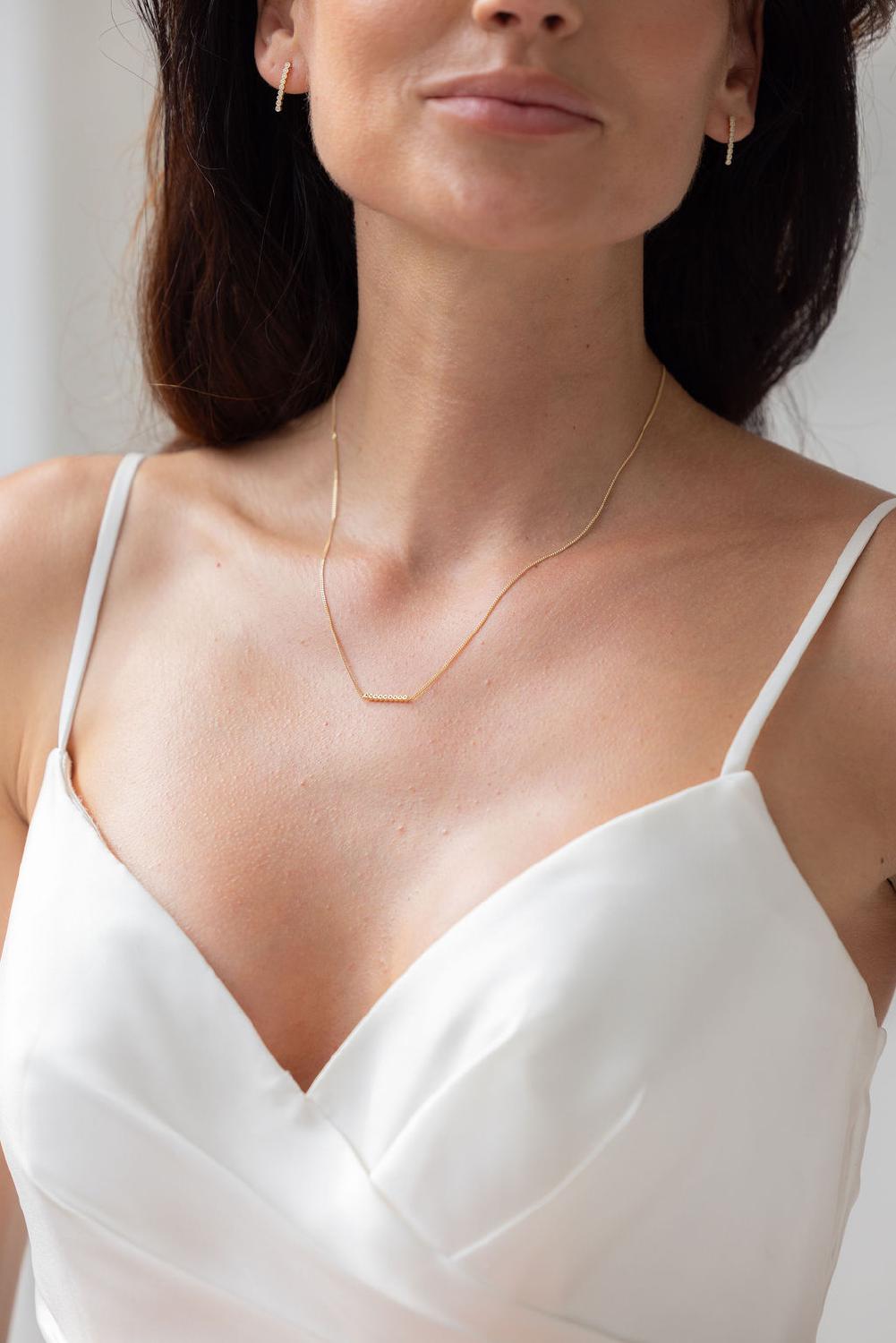 Mila Necklace, Women, Gold