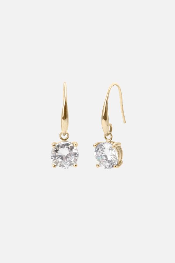 Ava Drop Earrings, Women, Gold