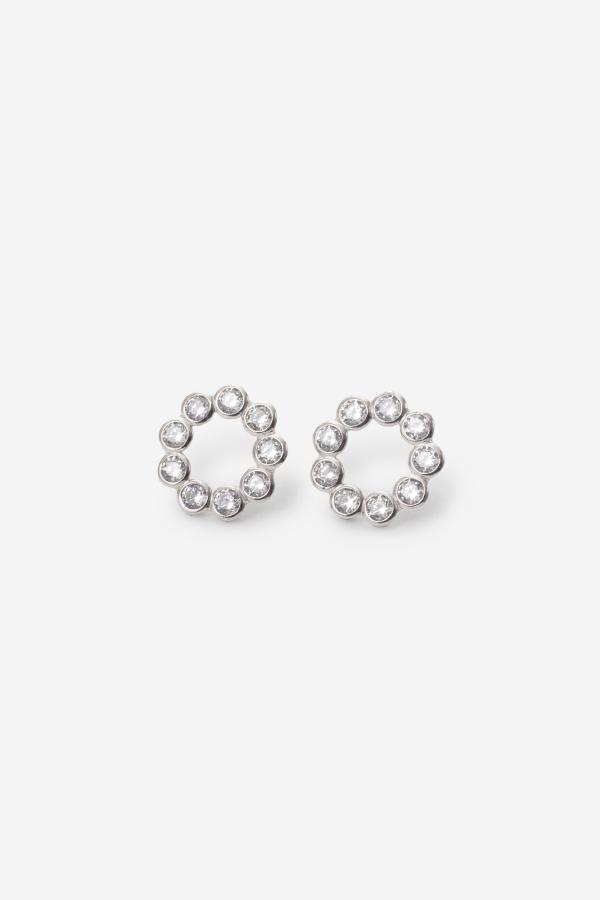 Callie Earrings, Women, Silver