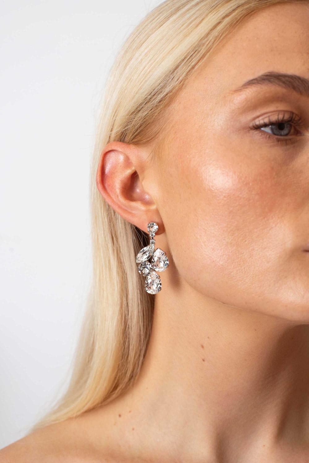 Zola Earrings, Women, Silver