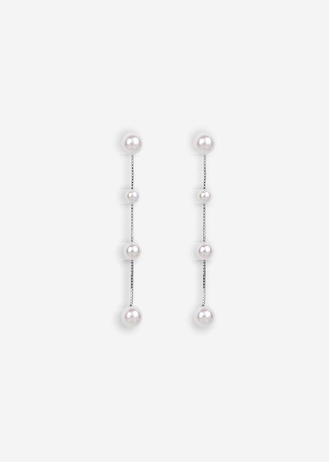 Resa Small Earrings, Women, Silver