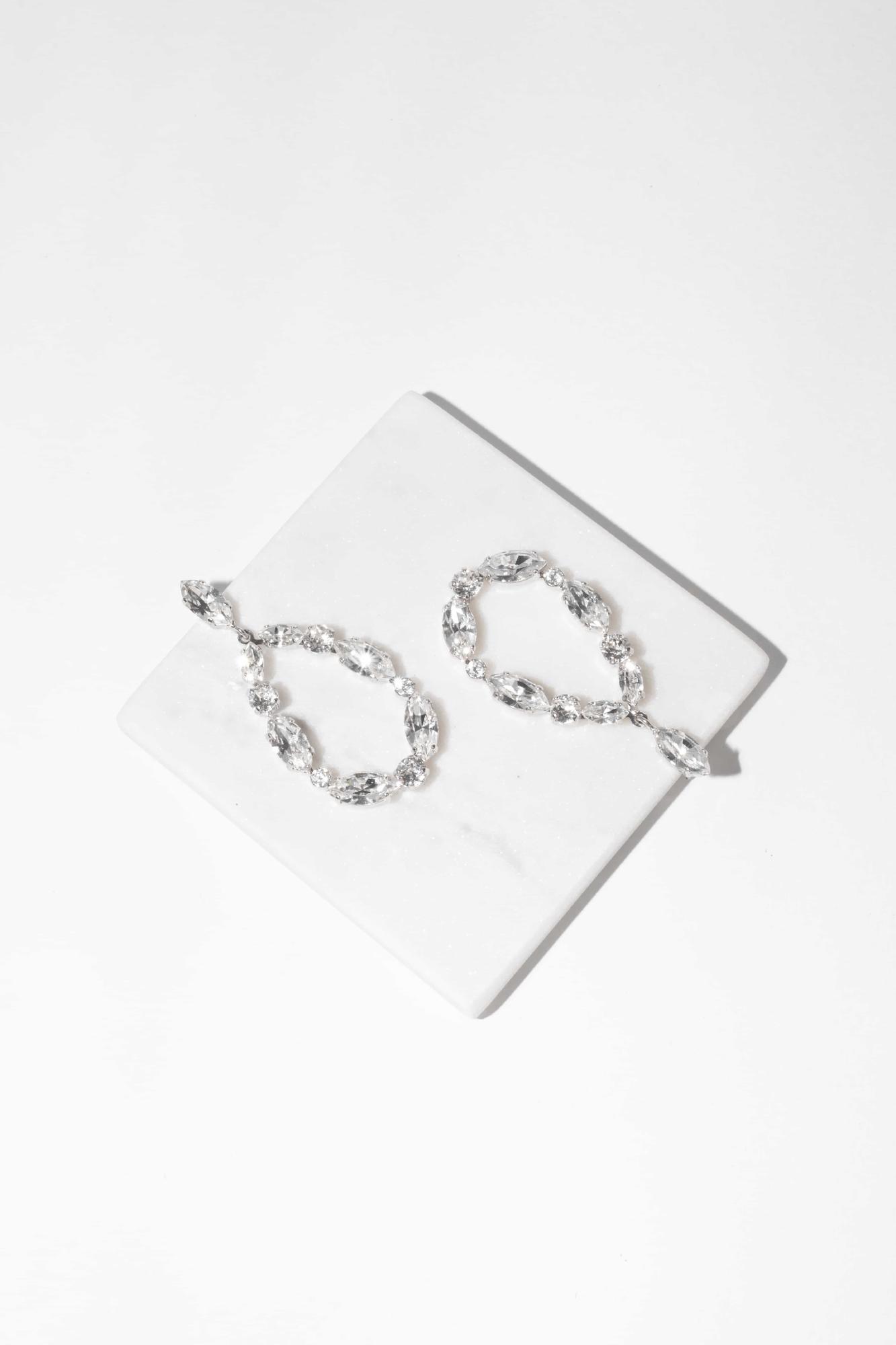 Jane Earrings, Women, Silver