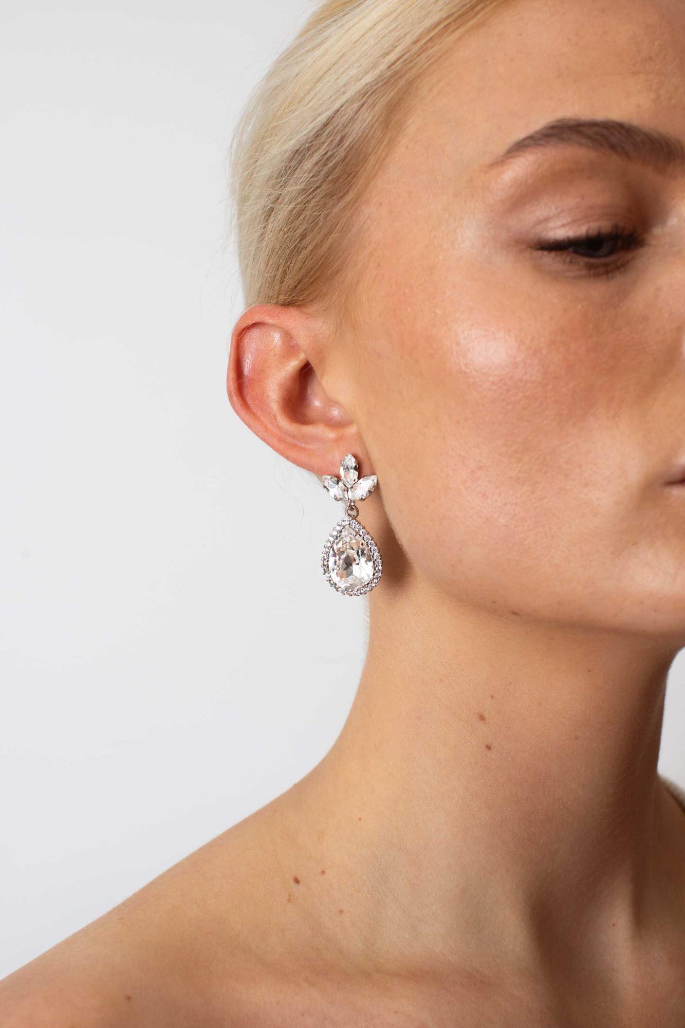 Scarlett Earrings, Women, Silver