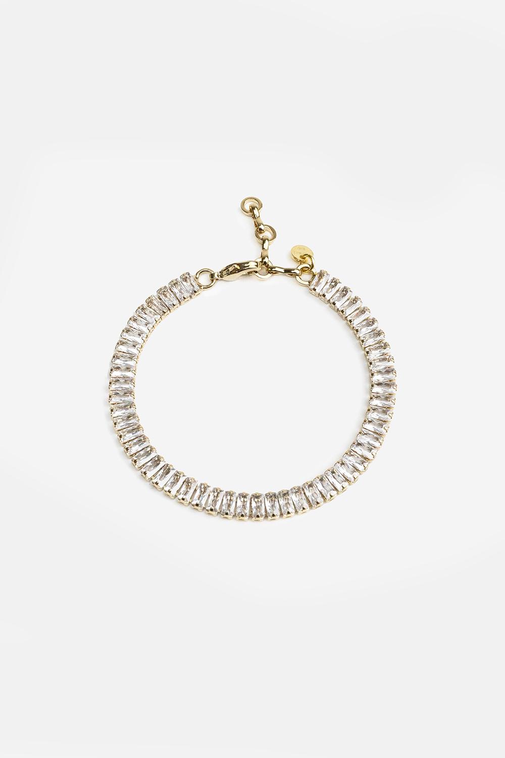 Baguette Bracelet, Women, Gold