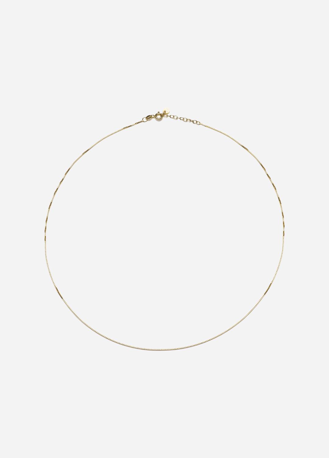 Box Chain Necklace, Women, Gold