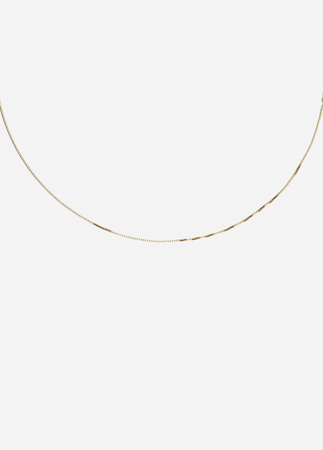 Box Chain Necklace, Women, Gold