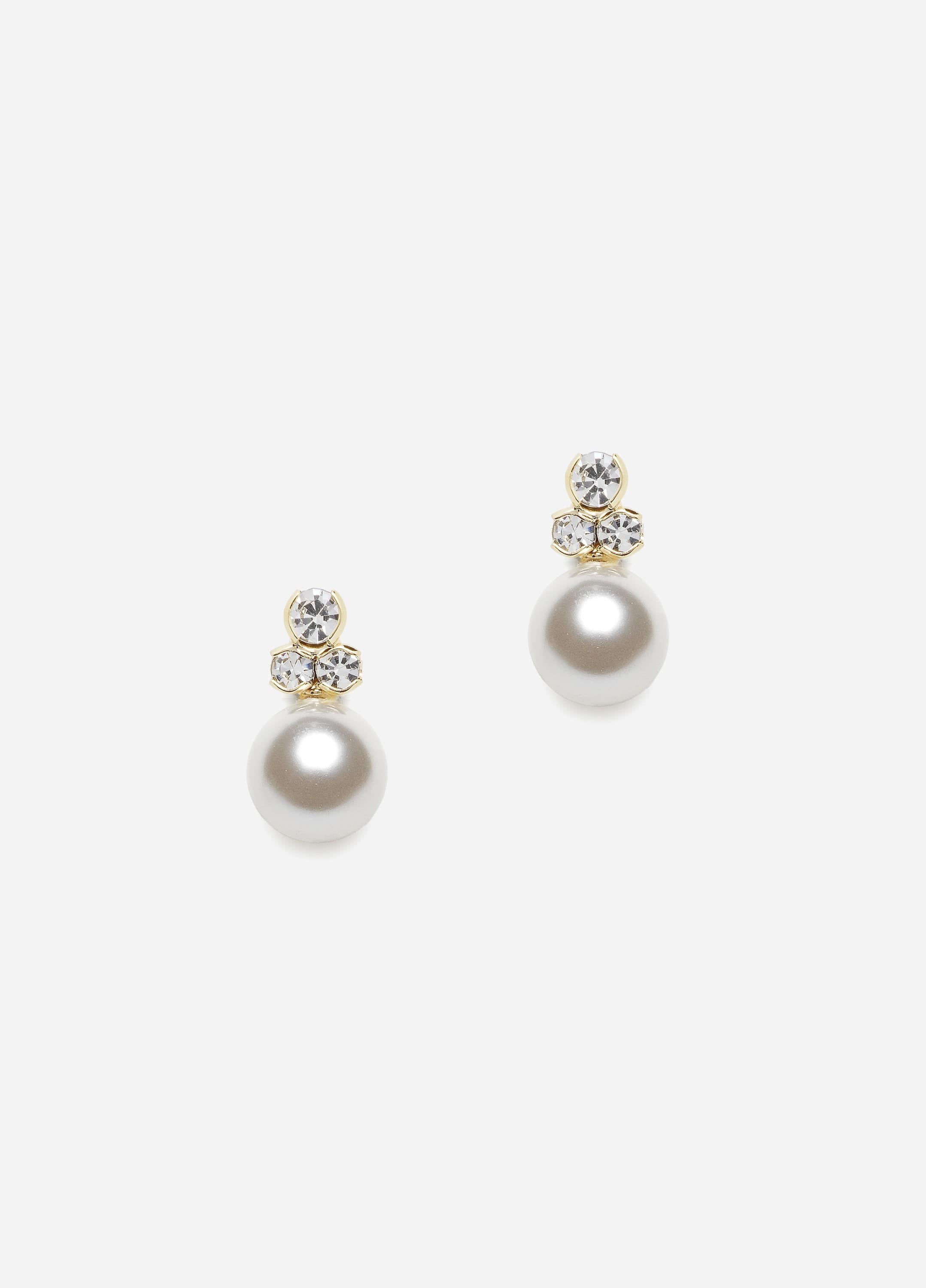 Julia Pearl Earrings, Classic, Women, Gold