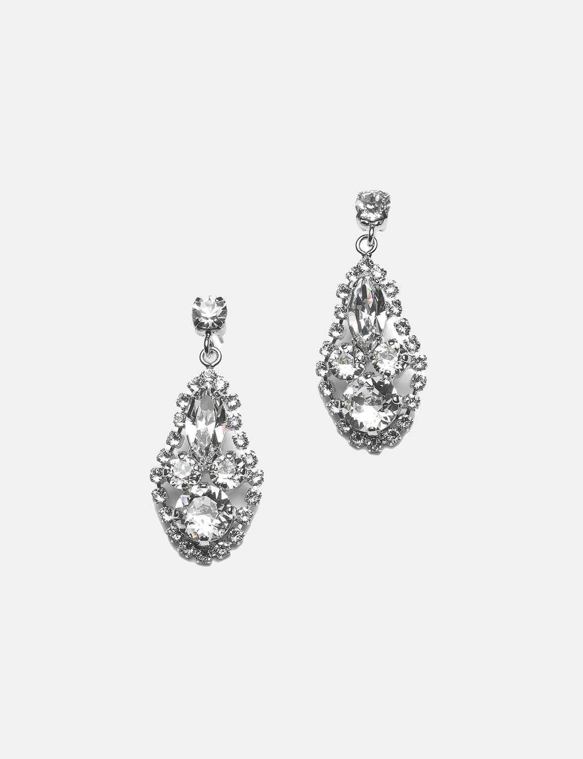 Adele Earrings, Women, Silver