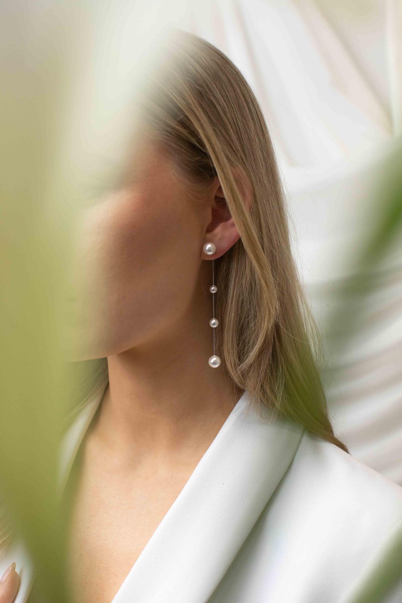 Resa Earrings, Women, Silver