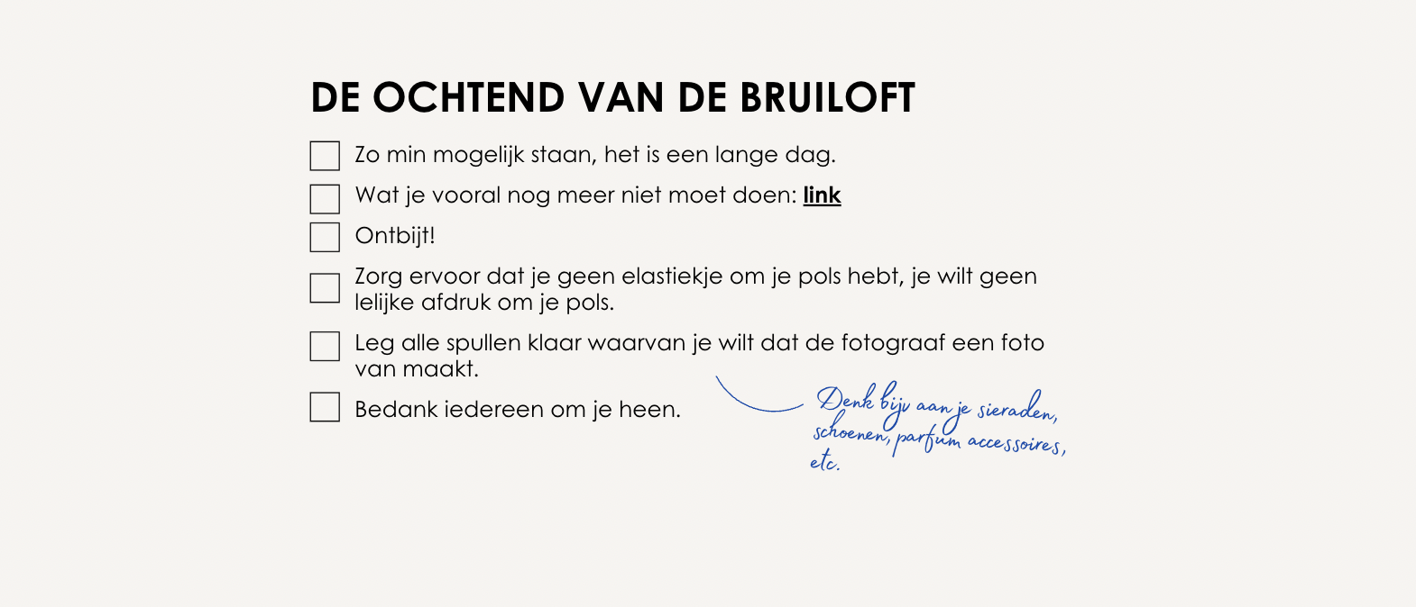 De Ultieme Bruiloft Checklist van 2026