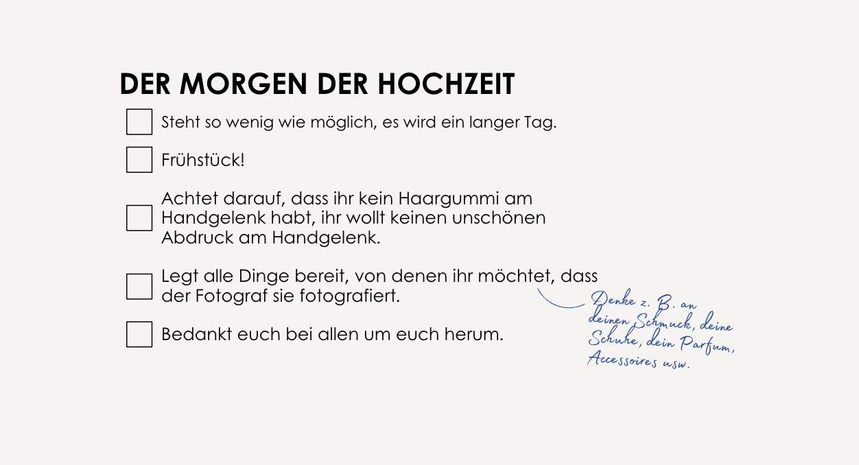 Die ultimative Hochzeits-Checkliste für 2026