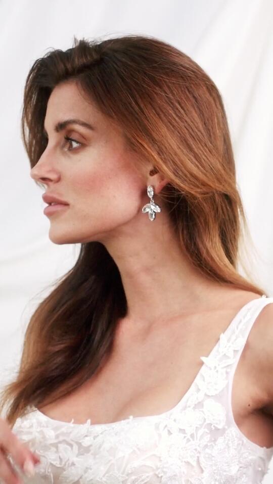 Kylie Earrings, Women, Silver