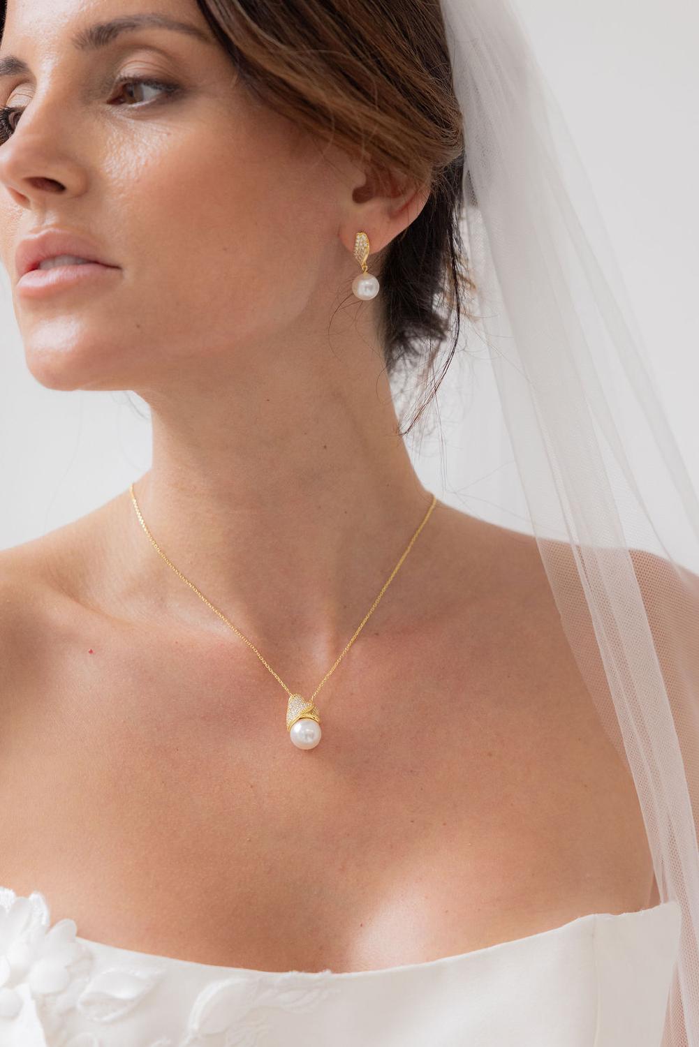 Lucia Necklace, Women, Gold