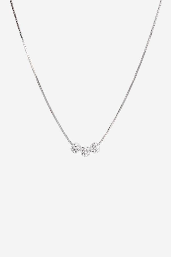 Lux Necklace, Women, Silver